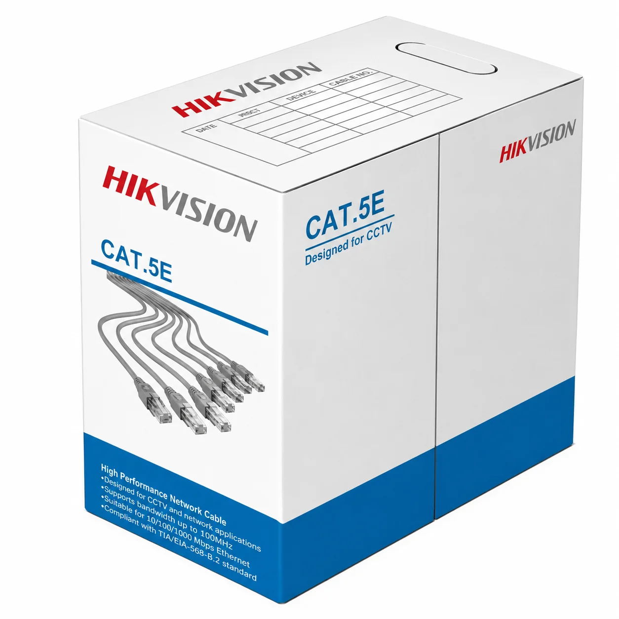 Cáp mạng Cat 5E Hikvision DS-1LN5EUEC0 chính hãng