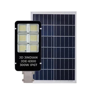 Đèn năng lượng mặt trời Jindian JDE-6300 300W dạng bàn chải Solar Light