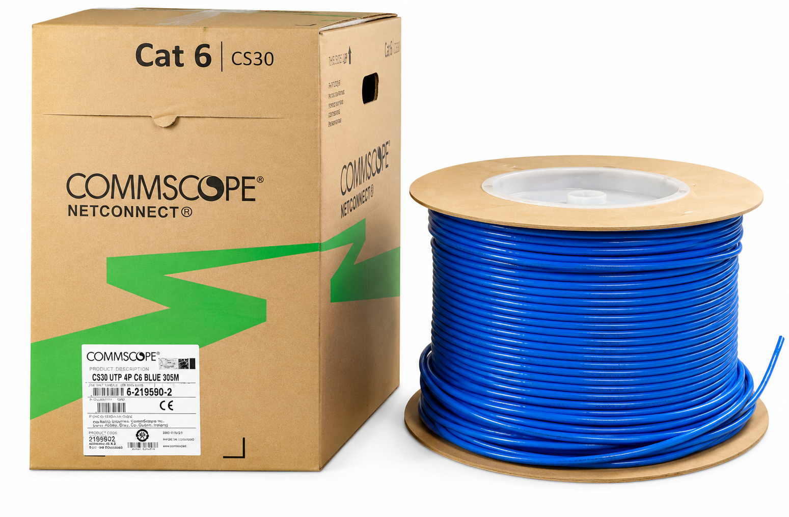 Dây mạng AMP Commscope Cat6E - UTP 24AWG, mã 1427071-6