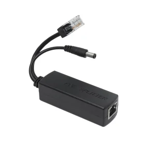 Bộ tách Jack PoE Splitter 48V ra 5V đen chân TYPE C (Không bao gồm VAT)