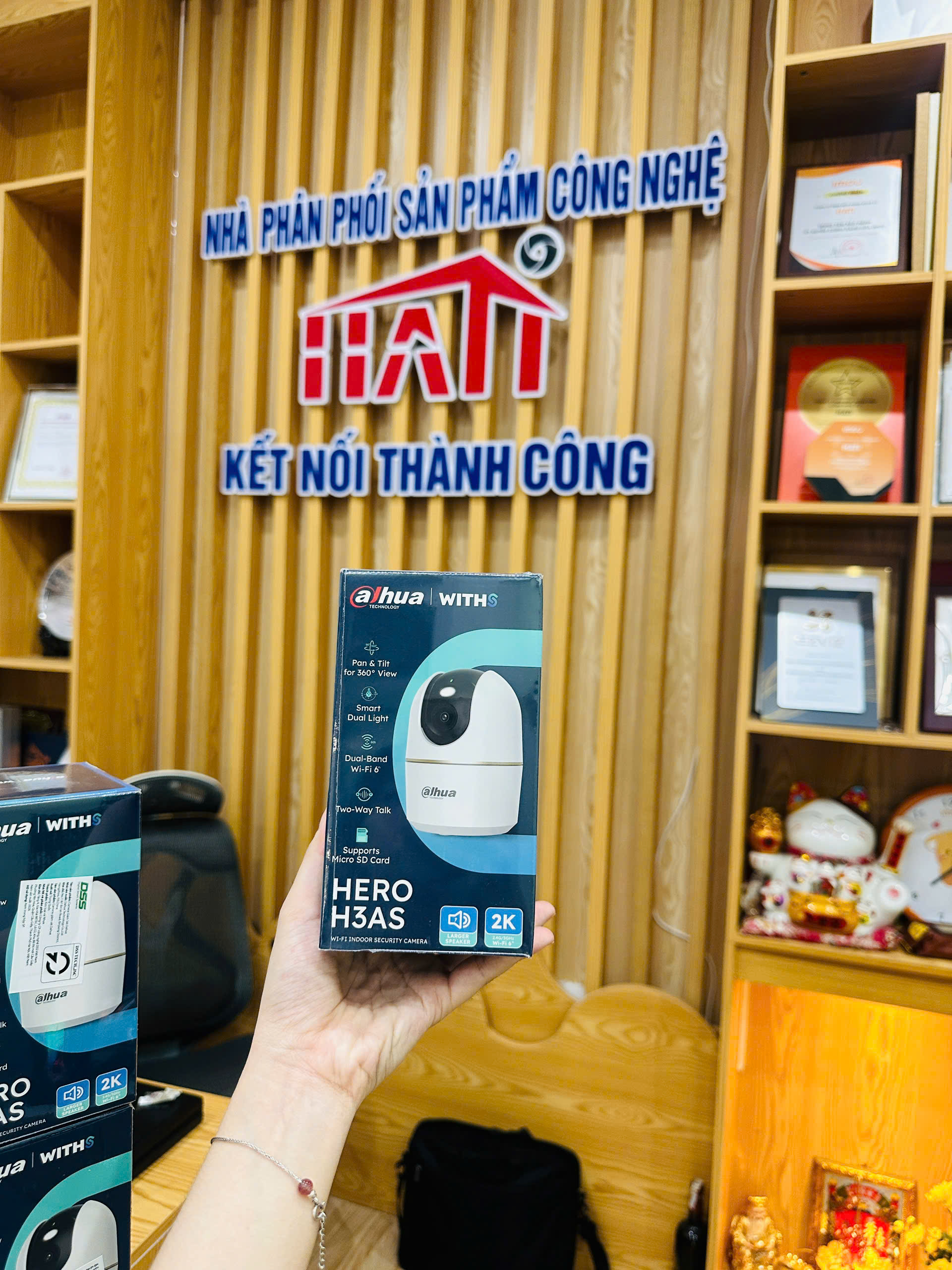 Camera Dahua DH-H3AS 3MP – Camera WiFi quay quét 360° thông minh - Ảnh 4