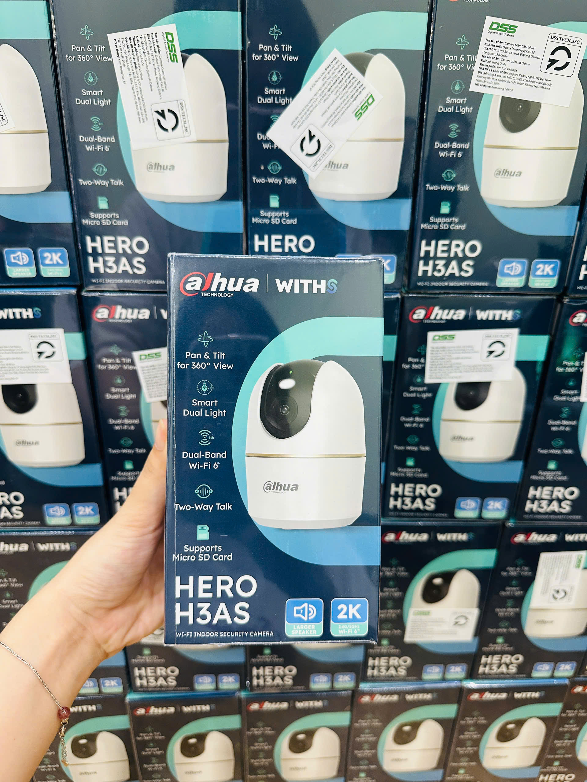 Camera Dahua DH-H3AS 3MP – Camera WiFi quay quét 360° thông minh - Ảnh 3