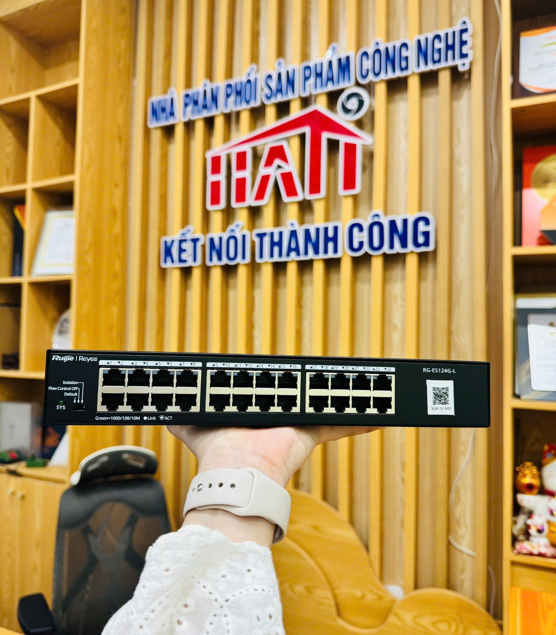 Switch mạng Giga 24 port Ruijie RG-ES124G-L