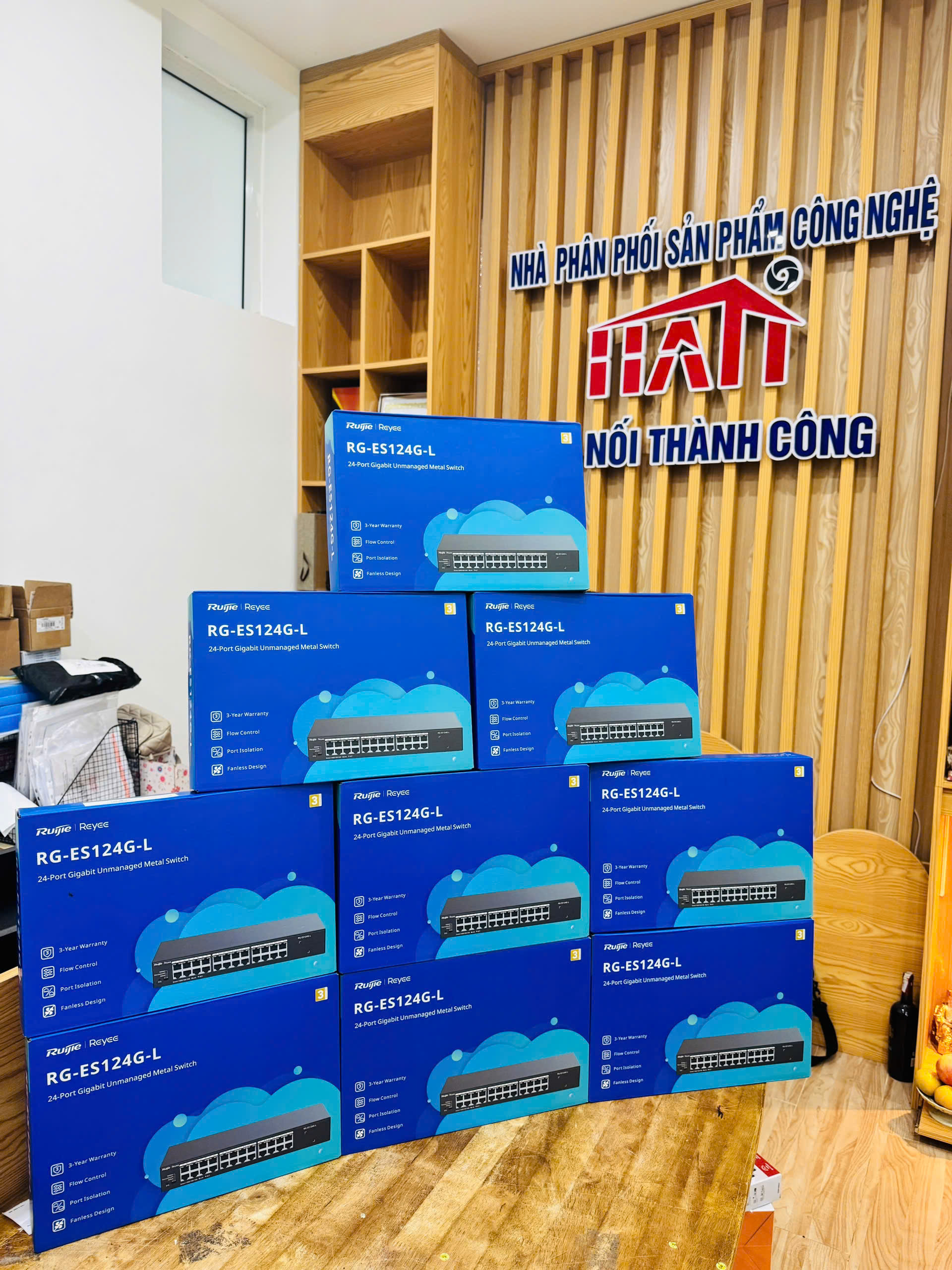 Switch mạng Giga 24 port Ruijie RG-ES124G-L - Ảnh 3